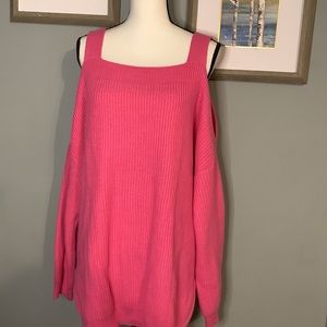 Cold shoulder sweater